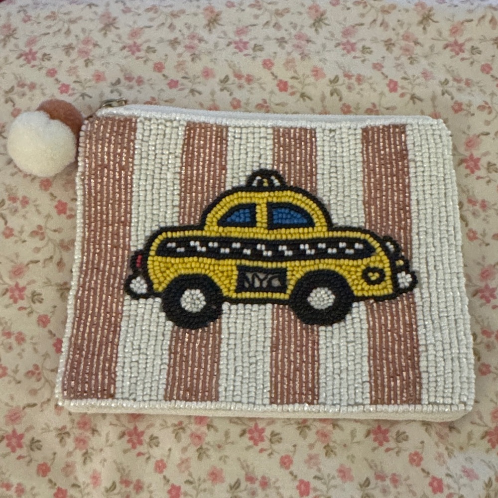 Beaded Taxi Pouch